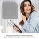 thumbnail image 5 of Jumpingount Bolsa de alfombrilla resistente al calor de silicona para rizador de pelo, alisador de pelo multifunción, alfombrilla de silicona para plancha Cuidado del cabello gris Jumpingount CE000433-01, 5 of 6
