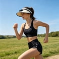 thumbnail image 5 of Mecorevxz Outdoors Sun Protection Hat and Summer Rechargeable Solar-Powered Fan Visor and Wide-Brimmed UV Resistants Open-Top Sun Hat(B), 5 of 7