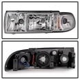 thumbnail image 2 of AKKON - For 91-96 Chevy Impala Caprice Replacement Clear 1 Piece LED Headlights/Corner Signal Lamps Left + Right, 2 of 7