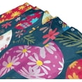 thumbnail image 3 of Coolnut Easter Eggs Bath Curtain Rugs Sets 2 Pcs, Bathroom Theme Set with Shower Curtain and Non-Slip Carpet -12 Hooks-60X72in83 Home Decor, 3 of 7