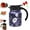 Purple-Plastic handle, variant on Vintage Floral Pattern Teapot–Built-In Infuser, V-Shaped Spout Stainless Steel Detachable Hot Coffee Pot, Tea Pot for Home Kitchen Office