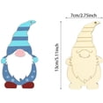thumbnail image 2 of 32 Pieces Christmas Wooden Gnome Wooden Christmas Hanging Ornaments Unfinished Christmas Painting Crafts Wood Cutouts Slices for Christmas Tree DIY Craft Painting Home Decor, 2 of 13