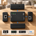 2-Pack Active Gigabit PoE Splitter Adapter with Multi-Size Tips, 5V/9V ...
