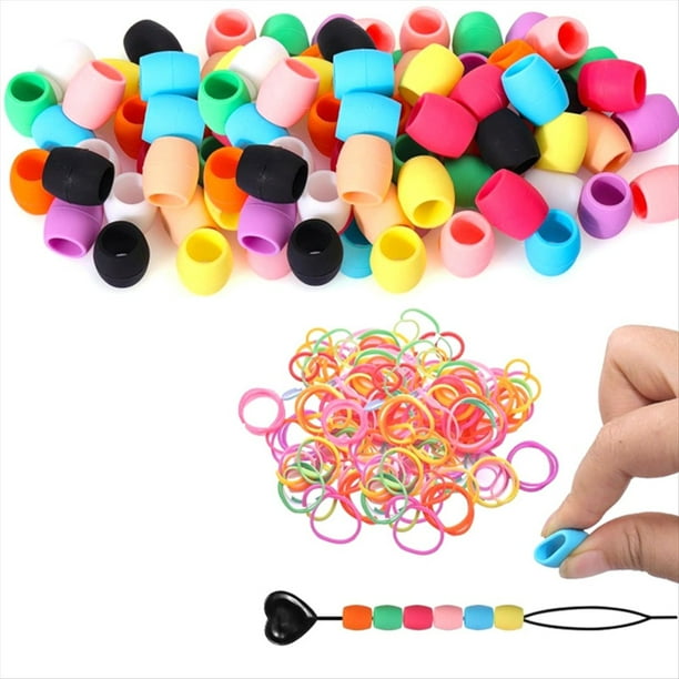 Cuentas de Silicona para el Cabello para Niñas, Cuentas para Trenzas, Cuentas Suaves y Coloridas A Granel.
