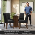 thumbnail image 4 of Juego de Comedor Madesa Oxford MM 05 Mesa de Vidrio 4 Sillas, 4 of 7
