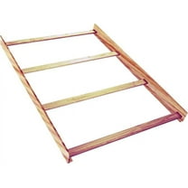 Full-Size Conversion Kit Bed Rails for Simmons Kids Cribs by Delta (Unfinished)