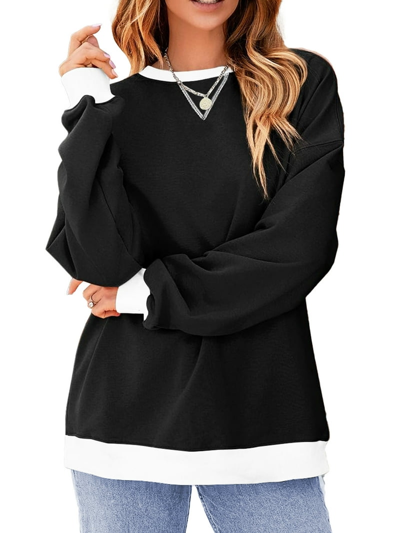 Color Block Hoodie AlvaQ Fall Sweatshirts For Women 2024 Oversized Y2K Hoodie Color Block... Colorblock Hoodie