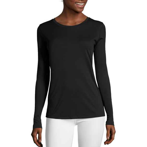 Hanes Sport™ Cool DRI® Women's Performance Long-Sleeve T-Shirt - Walmart.com