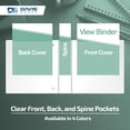 thumbnail image 3 of Davis Group Economy 3-Ring View Binders, 1.5" Round Rings, 350 Capacity, Assorted, Pack of 4, 3 of 4