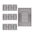 thumbnail image 1 of Placa Armada Inoxidable Ciega Plata 10 Pzs, 1 of 4