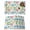 White, variant on Happy Birthday Placemats Set of 4 Cartoon Colorful Star Ribbon Balloon Place Mats Indoor Wipeable Table Mats Washable Cloth Dining Table Placemats for Kitchen Holiday Party Home Decor 13x19 Inch