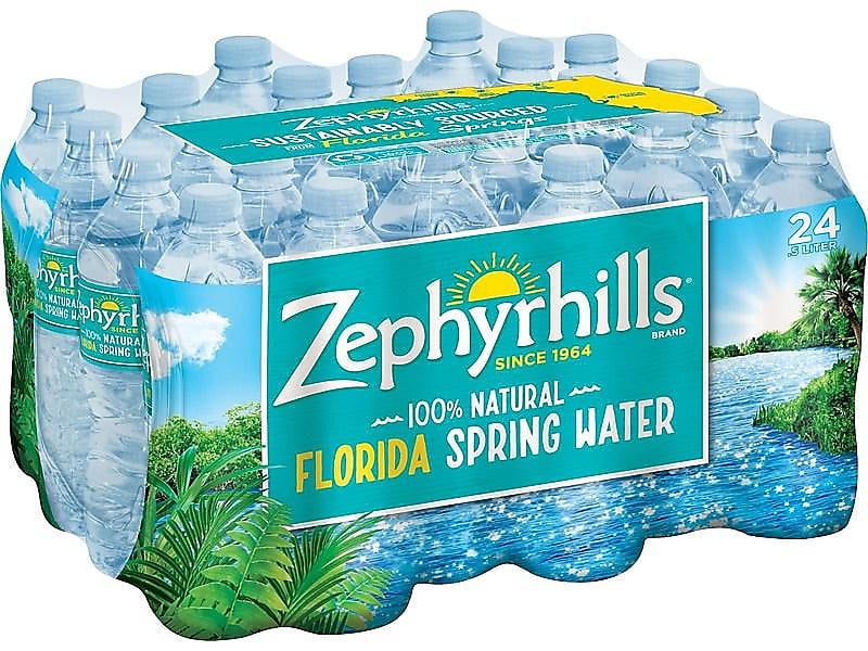 Zephyrhills 100 Natural Spring Water, 16.9 Oz. 073430055445 Walmart