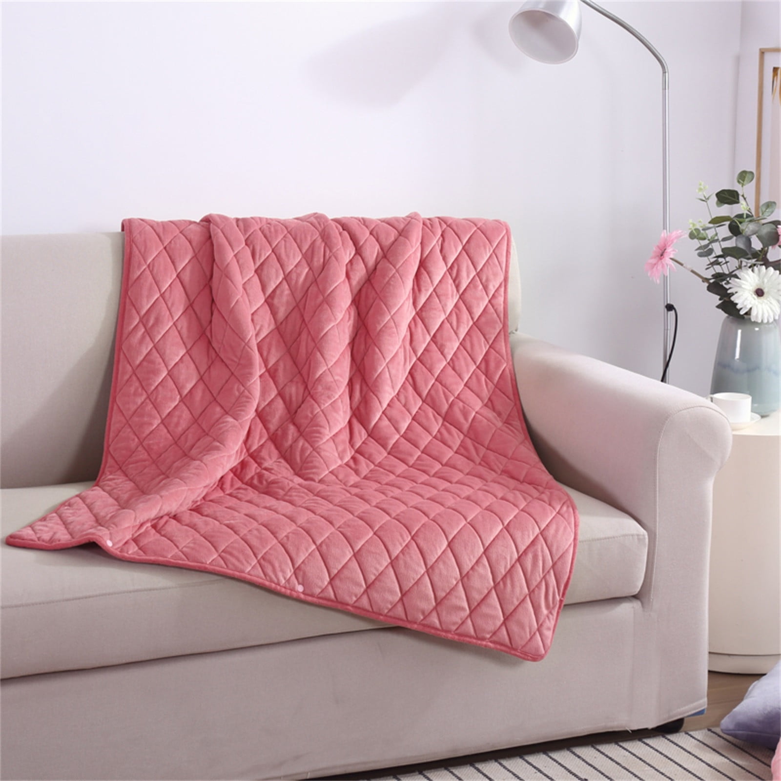 Yurqghjb USB Heated Blanket Soft Fleece Washable Electric Throw 29.5 x 47.2 in for Home Office