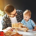 thumbnail image 3 of CIMAXIC Mini Adornment 1pc Vivid Railing Model Mini Wood Handrails Dollhouse Decorative Model,12.01"X2.95"X0.2", 3 of 5