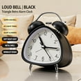 thumbnail image 6 of Vintage Alarm Clock,Alarm Clocks for Heavy Sleepers,Silent Metal Twin Bell Alarm Clock, Retro Alarm Clocks Bedside with Night Light Function, 6 of 7