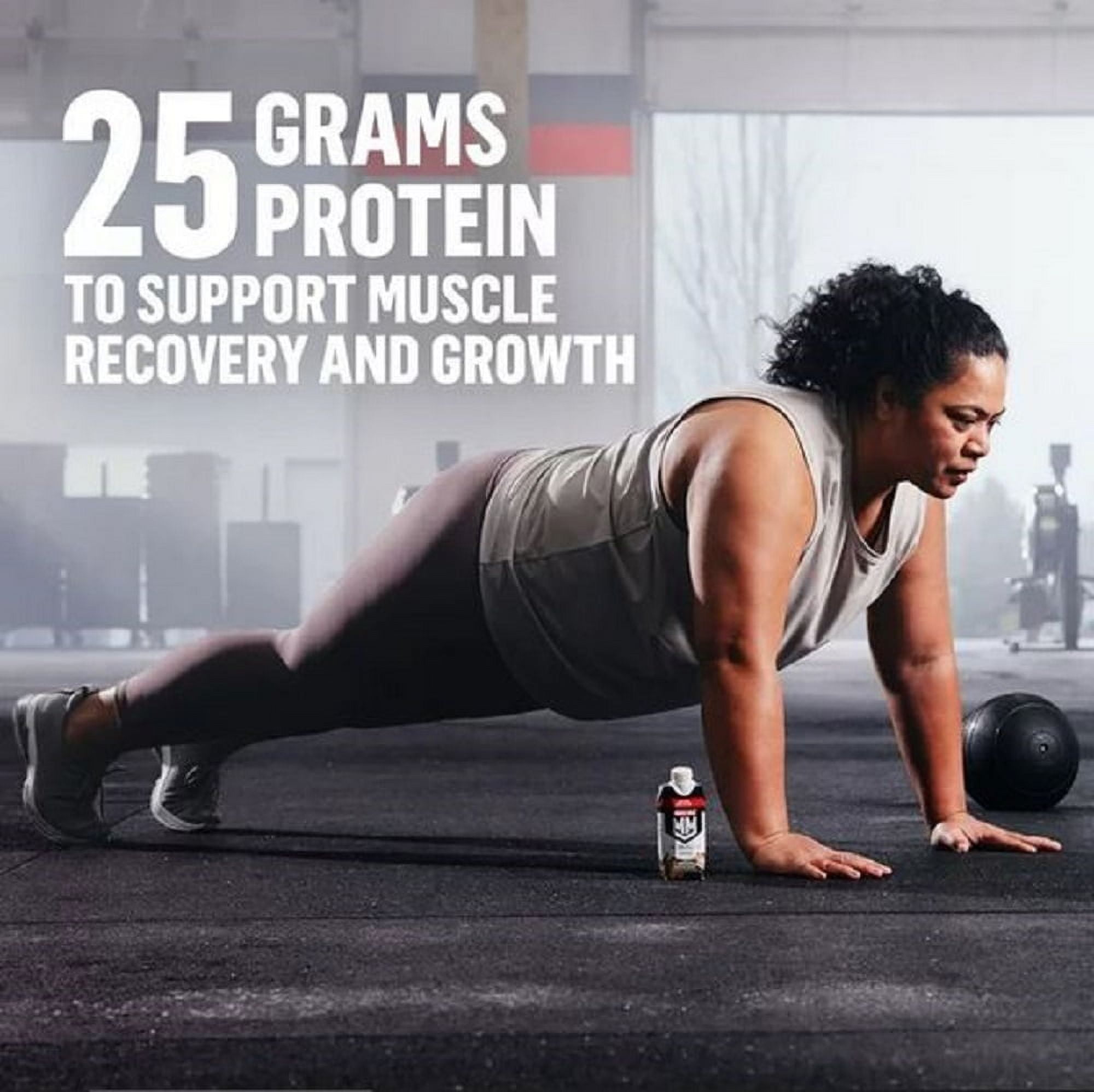 (3 pack) Muscle Milk Genuine Protein Shake Strawberries 'n Crème, 11 fl oz Carton, 4 Pk