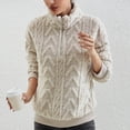 thumbnail image 5 of UAMVSH Fuzzy Fleece Hoodie for Women Winter Sherpa Fluffy Long Sleeve Hooded Pullover Warm Plush Drawstring Sweatshirts(XX-Large,Beige 2), 5 of 7
