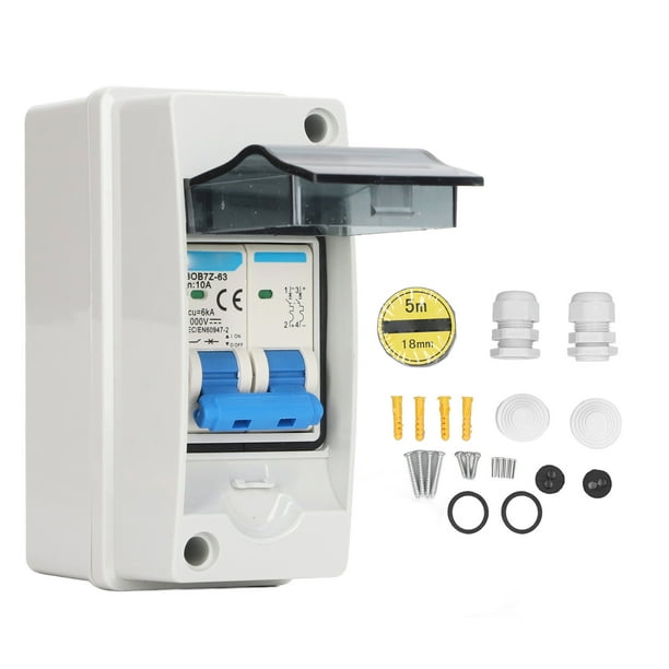 Disconnect Module Distribution Box LLC Circuit Breaker MCB PV Combiner Box Disconnect Switch 1000V DC with ...