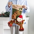 thumbnail image 1 of Adornos navideños, adornos navideños, regalos navideños, calcetines de nieve grandes de Papá Noel con patas largas, regalos navideños, adornos para árboles de Navidad, artículos decorativos, 1 of 4