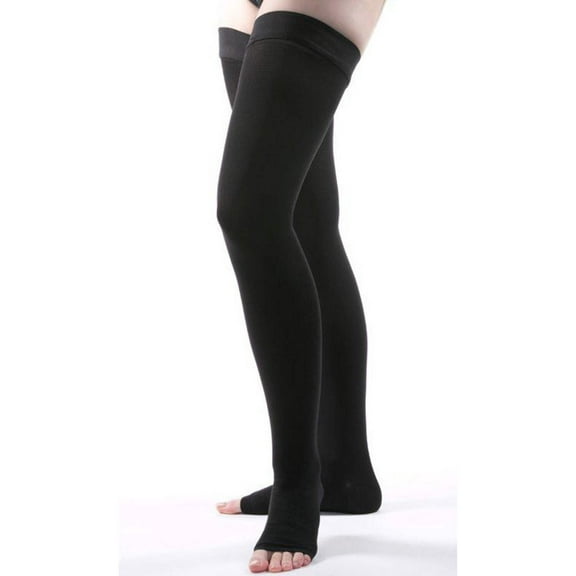 Allegro 20-30 mmHg Surgical 205/212 Open Toe Thigh High Medical Compression, Comfortable Support Garments