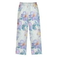 thumbnail image 2 of FORMRS Kids Pajama Pants with Pockets Size 6-8Y Boys Lounge Sleep Bottoms, Pastel Flower Pattern, 2 of 8