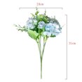 thumbnail image 2 of Flores artificiales, peonías falsas, hortensias de seda, claveles de plástico, margaritas, arreglos florales realistas, 6 paquetes, 2 of 5