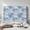 Blue Dragonfly Flower, variant on ZIATUBLES Stretch Headboard Cover, Soft Polyester Spandex Bed Headboard Slipcover, Dustproof Washable Bedroom Furniture Protector Fit Full Size Indoor Home Decor, Vintage Rose Print