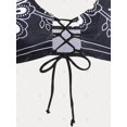 thumbnail image 4 of Bikini Acolchado Sujetador Cordones Tamaño Grande Rosegal Camisetas sin mangas de talla grande, 4 of 5