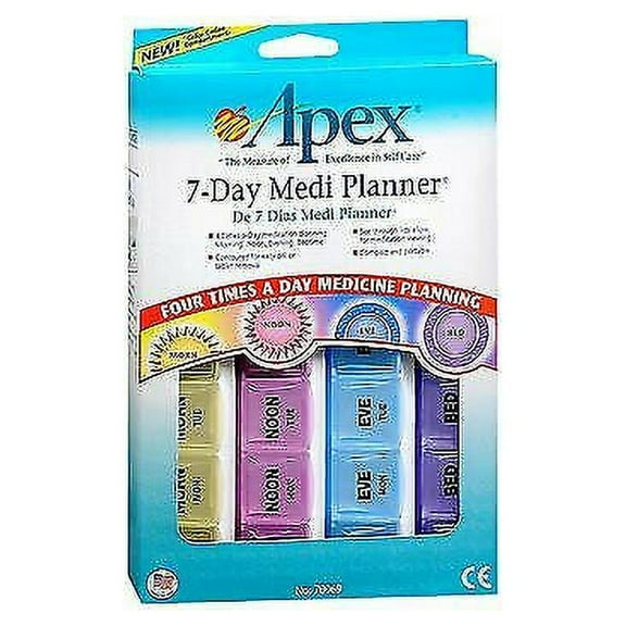 Apex 7-day Medi Tray Planner Pill Organizer