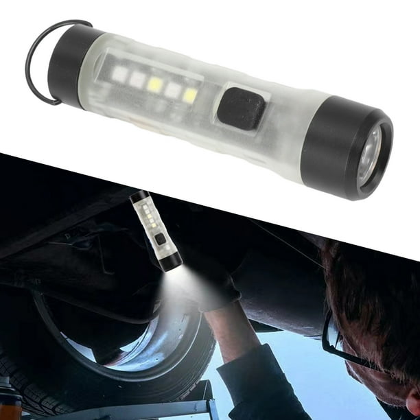 Mini Linterna De Bolsillo, Múltiples Modos De Iluminación, Linterna De Llavero Superbrillante, Compacta, Fácil De Transportar Para Emergencias De Acampada Nocturna