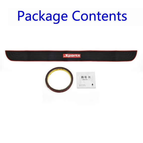 90cm Universal Car Rear Trunk Sill Bumper Guard Protector Rubber Pad Cover Strip