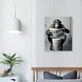 thumbnail image 3 of ONETECH Funny Monkey Framed Wall Art in Bathtub,Black and White Canvas Monkey Wall Art Prints Farmhouse Bathroom Decor,Humor Animals Bathroom Painting Canvas Rustic Style Artwork(12"x16", Framed), 3 of 4