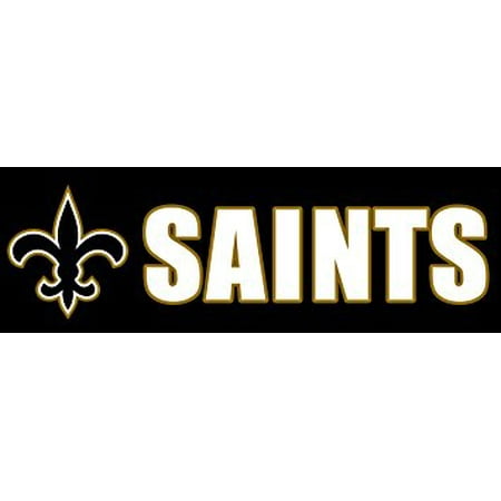 SAINTS Sticker Decal(love fleur de lis new orleans who dat) 3 x 9 inch