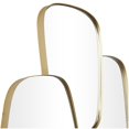 thumbnail image 5 of CosmoLiving by Cosmopolitan 30" x 39" Gold Wall Mirror with Varying Shapes, 5 of 8