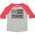 thumbnail image 3 of Inktastic Parkinson's Awareness Gray Ribbons and Flag Boys or Girls Toddler T-Shirt, 3 of 5