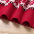thumbnail image 6 of IWEMEK Girls Winter Sweaters Comfy Casual Crew Neck Knitwear Loose Fitting Long Sleeve Pullover Snowflake Xmas Red Tops, 6 of 8