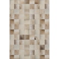 thumbnail image 2 of Addison Rugs Mayfield Washable Cowhide Boxes Taupe Rectangle Rug, 5' x 7'6", 2 of 6