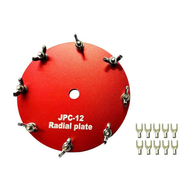 Placa de conexión a tierra con accesorios de terminales de horquilla (orificio para cable de terminal de 10 mm) Placa de contrapeso que reemplaza a