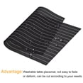 thumbnail image 4 of Uxcell Place Mats, 450x300mm Table Mats Pack of 2 Washable Woven Placemat Black, 4 of 6