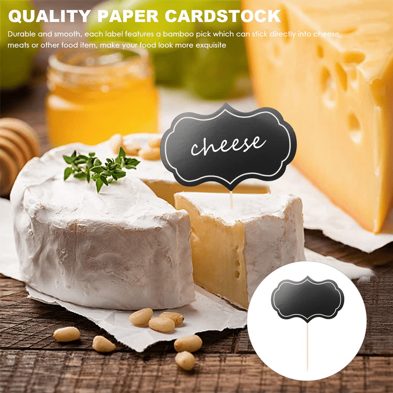 Cheese Markers For Charcuterie Board, 50 Pcs Food Labels For