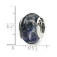 thumbnail image 2 of Sterling Silver Reflections Sodalite Stone Bead Charm - Measures 12.73x10.91mm Wide, 2 of 2