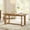 Brown Wood, variant on Natural Oak 66-Inch Dining Table for 4-6 People, Modern Mid-Century Kitchen Table with Solid Wood Legs