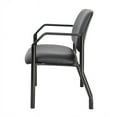 thumbnail image 3 of Boss Office Products Big and Tall Antimicrobial Vinyl Guest Chair, Black, 3 of 7