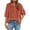 Orange, variant on Women Color Block Linen Tops Cute Summer Striped Crewneck Boxy Short Sleeve Lightweight Casual Tunic Blouse Shirts