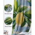 thumbnail image 3 of Yellow Lemon Kitchen Curtains Summer Botanical Fruit Blue Striped Cafe Short Curtains for Bathroom Blackout Window Curtain Grommet Small Window Treatment Drapes for Bedroom Living Room 27.5"x39"x2, 3 of 9