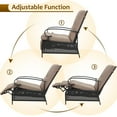thumbnail image 5 of AECOJOY Adjustable Patio Reclining Lounge Chair with Cushions Set of 2-Brown, 5 of 7