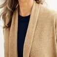 thumbnail image 3 of Women's Croft & Barrow® The Extra Soft Closureless Cardigan Color: Gray Heather Size: XX LARGE, 3 of 4