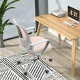 thumbnail image 3 of Yangming Ergonomic Office Chair, Mid Back Mesh Desk Chair with Lumbar Support for Home Office, Pink, 3 of 10