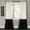 White_Black, variant on Lush Decor Prima Velvet Color Block Room Darkening 84" x 38" Solid White Metal Grommets 2-Pc Set Window Panel