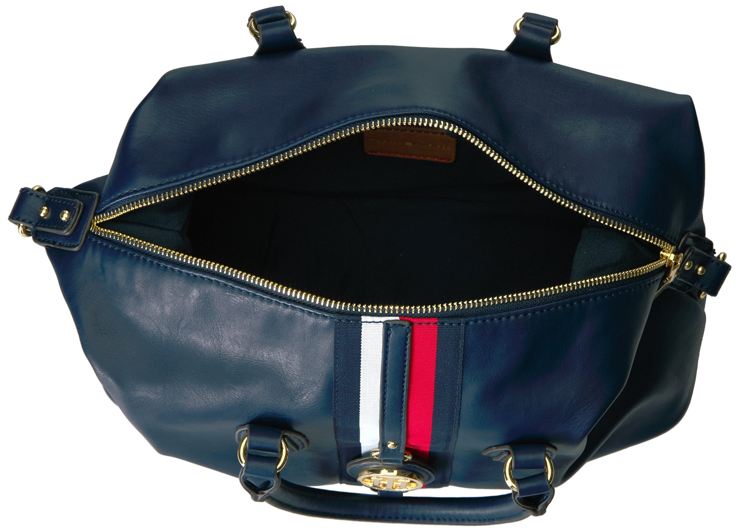 Tommy Hilfiger Jaden Satchel Crossbody Bag, Navy Polyvinyl